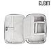 BUBM Electronics Travel Organizer, Double Layer Travel Cable Organizer Gadget Organizer for Cables iPhone Kindle USB Perfect Size Fits for iPad Mini