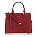 Hynes Victory Womens Classy Satchel Handbag (Red)