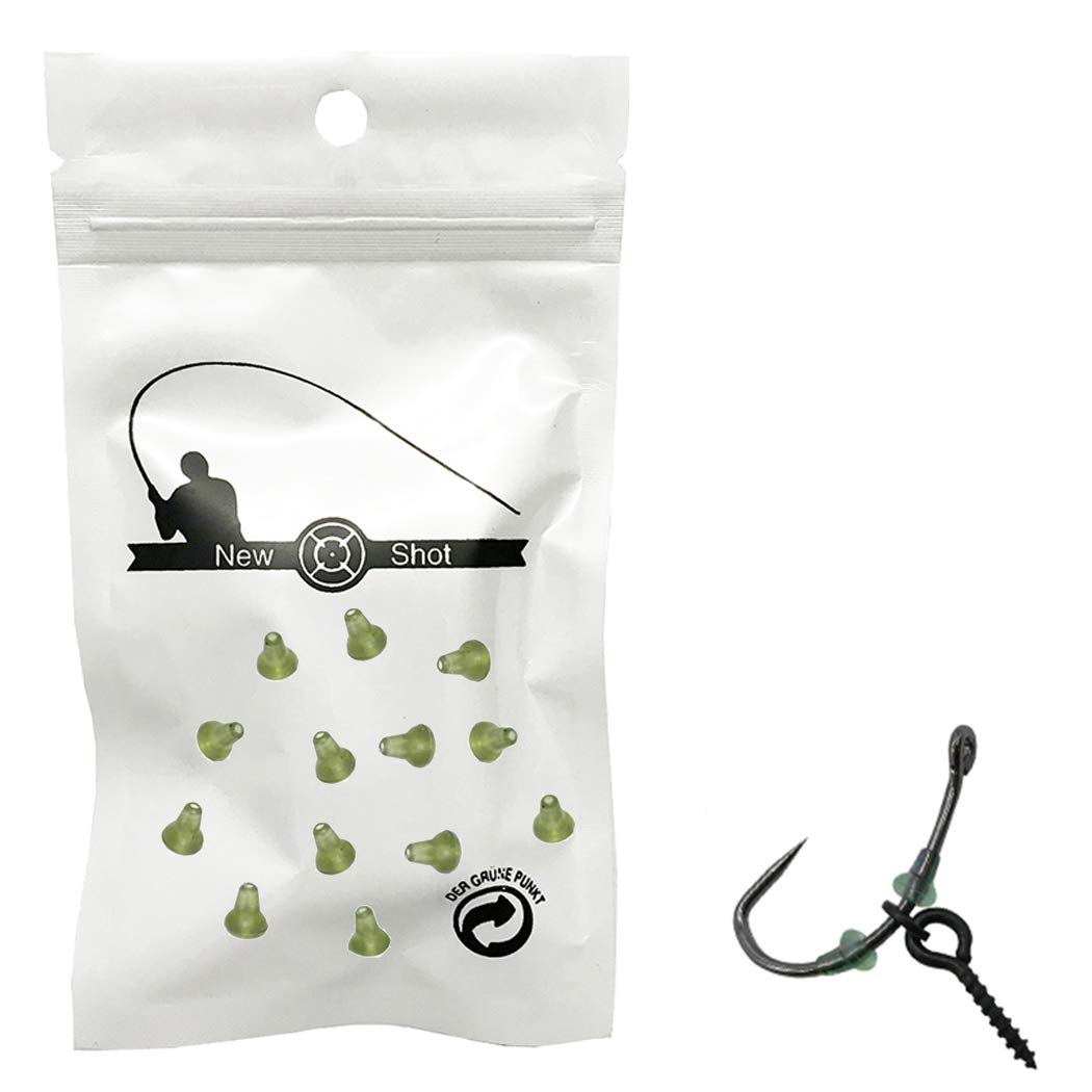 Bait Stop, Hook Beads Stops for Bait Screws Pop Up Rig Carp Fishing (Pack of 30)