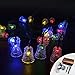 CrazyFire 16ft/5m LED Party Light,Bell Shape 20 LEDs Colorful Party Light Strings for Chritsmas Wedding Halloween Party Decorations Outdoor Lights Solar Powered with 3 Modes