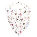 Jack Jill Baby 100% Organic Cotton Absorbent Bandana Drool Bibs (5-pack Girls A)