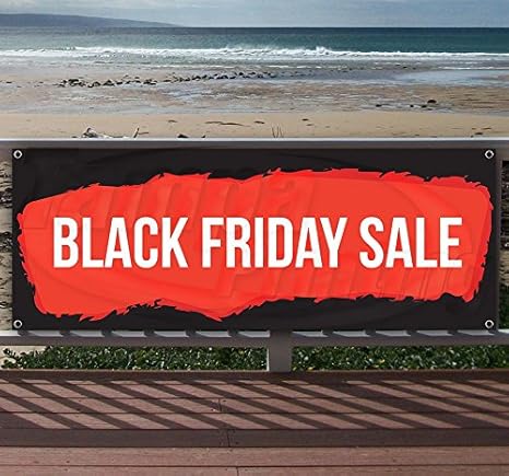 Amazon Com Black Friday Sale 13 Oz Heavy Duty Vinyl Banner Sign
