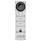 Hilitand Gas Flowmeter, Flowmeter 0-3LPM Meter with