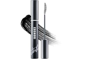 COSNORI Eyelash Tinting Serum 01 Deep Black - Korean Eyelash Boost Tinted Serum – Eyebrow Growth Enhancer for Longer and Thicker – Lash Perm Essential - Vegan, Irritation Free 0.3 fl.oz / 9g (Black)