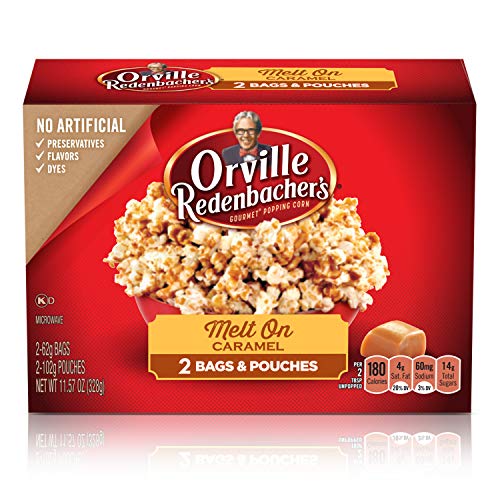 Orville Redenbacher’s Melt On Caramel Microwave Popcorn, 2.19 Ounce Classic Bag, 2Count, Pack