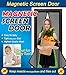 Magnetic Screen Door Mesh Curtain and Full Frame Velcro-Magnet Door Curtain,Fit Doors Up to 34