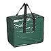 ProPik Christmas Ornaments Storage, Holiday Accessories Bag Tear-Proof Tarp 18 X 10 X 15 with Handles and Full Length Zipper (Green)