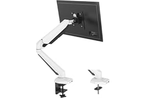 SHOPPINGALL Fully Adjustable Single Gas Spring Monitor Mount Stand with Swing Arm for 15"-32" Monitor Features USB 3.0 Port a