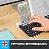 Logitech K780 Multi-Device Wireless Keyboard for Windows, Apple android or Chrome, Wireless 2.4GHz and Bluetooth, Quiet…