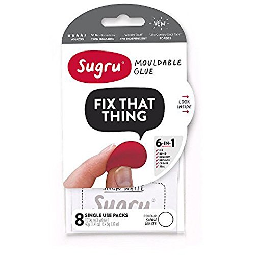 Sugru Moldable Glue - White (Pack of 8)