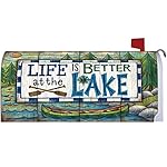 " Life Is Better At the Lake " - Mailbox Makeover - Vinyl Magnetic Cover