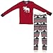 Lazy One Boys' Moose Fair Isle Long Sleeve PJ Set