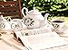 CHENP.HMC Porcelain Tea Set Tea Cup Set 22-Piece Porcelain Ceramic Coffee Tea Gift Sets Cups Saucer Service for 6 Teapot Sugar Bowl Creamer Pitcher and Teaspoons tea pot sets(Camellia)