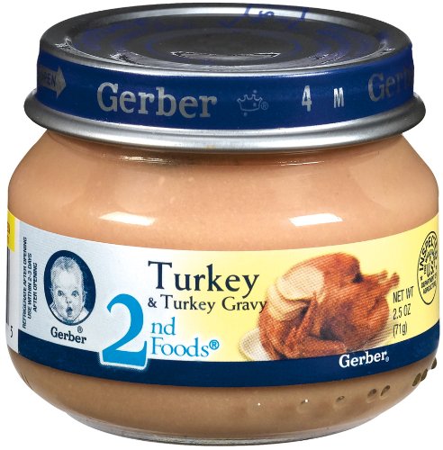 Gerber Baby Food, Turkey & Turkey Gravy, 2.5 oz