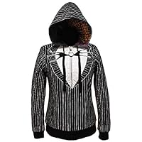 The Nightmare Before Christmas Juniors Jack & Sally Reversible Hoodie (Medium) by Mad Engine