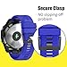 ANCOOL Compatible with Fenix 6X Band Easy Fit 26mm Width Soft Silicone Watch Strap Replacement for Fenix 5X/Fenix 3/Fenix 3 HR/Fenix 5X Plus Smartwatches - Royal Blue