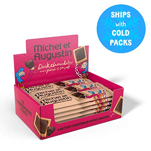 Michel et Augustin Dark Chocolate Sea Salt Cookie Squares - Image 10