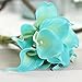 smylls Calla Lily Bridal Wedding Bouquets with Latex Gift Package Look Like Real,Eco-Friendly Odourless Artificial Flowers (12, Diamond Blue)
