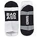 Gone For a Run Inspirational Ankle Socks for Women - Affirmation - Fun Running Socks - Runners Gifts & Motivation - Bad Ass (Black)