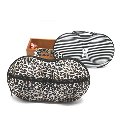 2Pcs Travel Home Organizer Zip Bag Case Bra Underwear Lingerie Case Storage Bag