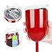 Amzyt wine sippy cup for adult Double-Walled Insulated Unbreakable Goblets BPA-Free Leak Resistant Lid For Red White Wine, Brushed Metal(10 oz)