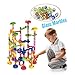 AMOSTING Marble Runs Toy Set, Race Track Railway Maze Toys Construction Child Building Blocks Toys with Glass Marbles,105 Pieces Ball Race Game