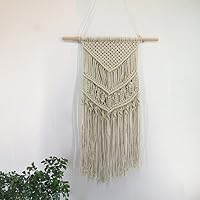 Yingzia Handmade Macrame Wall Hanging Woven Tapestry - BOHO Home Decor Living Room Bedroom Decoration Wall Art Decor