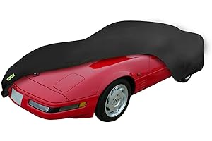 Proadsy 2025 Upgrade Car Cover Compatible with C4 Corvette 1984-1996 Windproof All Weather Waterproof Sun Rain UV Dust Snow Protection Outdoor Covers
