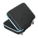 Skymore 30 Essential Oil Storage Carrying Zipper Case For 5ml, 10ml And 15ml Bottles Hard Shell Exterior Travel Box Portable Holder Bag Blue
