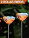 Bright Zeal [Pack of 2] LED Bird Figurines Color Changing Solar Stake Lights Outdoor - Bird Solar Lights Outdoor Garden - Garden Figurines Outdoor Solar Decor Garden - Patio Lights LED Color Changing