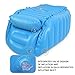 Inflatable Baby Bathtub, Mixigoo Infant Mini Swimming Pool Foldable Non Slip Travel Air Bath Basin with Soft Cushion Central Seat for New Born Toddler Kids