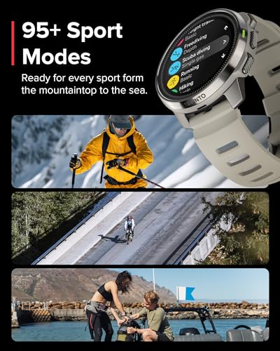 SUUNTO Ocean Dive Computer, GPS Multisport Watch for Training, Underwater Route Tracking & Wireless Tank Pressure Monitor, AMOLED Touchscreen, Dualband GNSS, Offline Map, 26D Battery Life, Sand