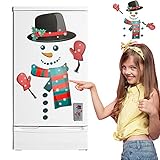 Christmas Decorations Fridge Magnet Set, Cute Funny