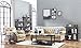 O&K FURNITURE 5-Tier Industrial Style Bookshelf, Wood and Metal Bookcases Furniture, 70