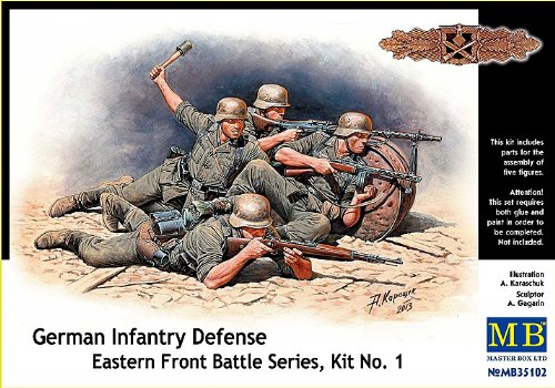 Masterbox 1/35 German Infantry Defense Eastern Front 1941-42 (5 Figures)