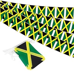 Jamaica String Flag Pennant Banner - 38 Flags, 42
