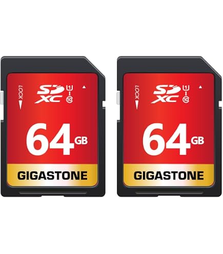 Amazon.com: GIGASTONE 128GB SD Card 2-Pack UHS-I U1 Class 10 SDXC