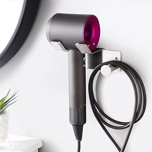 BANJEKT Hair Dryer Holder Hair Dryer Holder Wall Mounted, Self