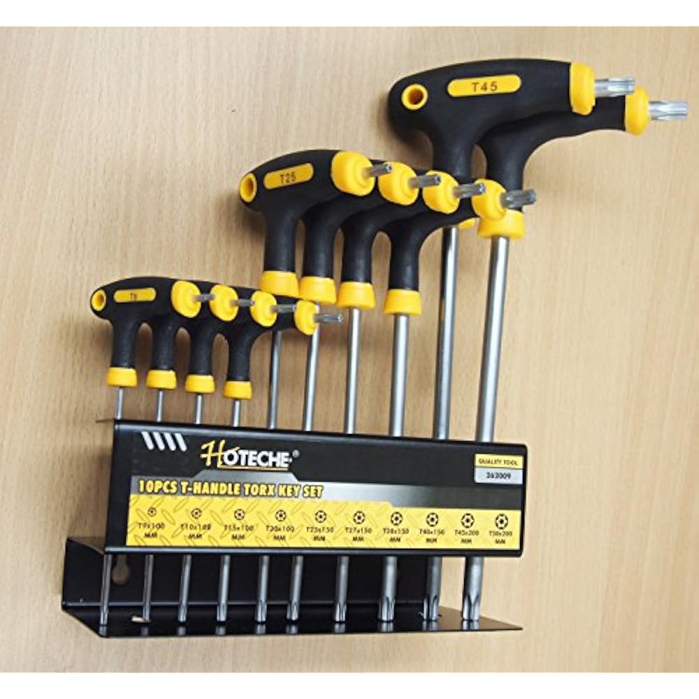 10PC THandle Torx Star Key Wrench Set 2 Drive Ends Stand Rack eBay