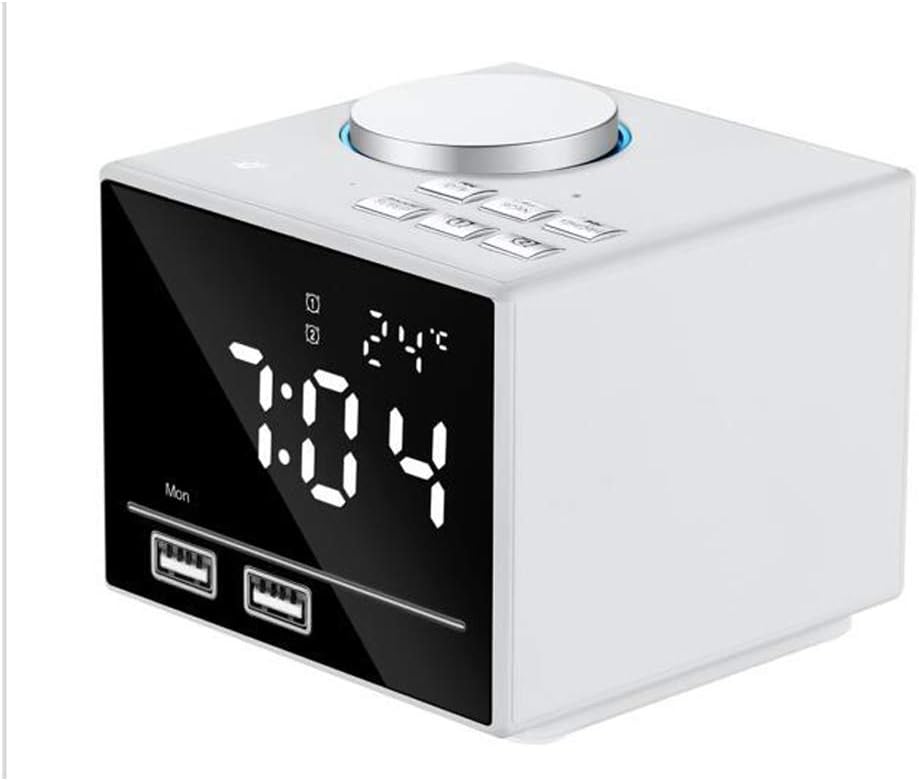 WXRLDH Portable Bluetooth Speaker,Alarm clock speaker,Digital Clocks