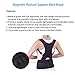 Magnetic Therapy Posture Support Back Brace -FDA Approved Medical Grade Adjustable Posture Corrector Brace Shoulder Back Support Belt- Relieves Neck, Back and Spine Pain (XL)