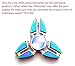 Teclan Fidget Spinner, Tri Fidget Hand Spinner, Ultra Fast Bearings Fidget Toys, Great Gift for ADD, ADHD, Anxiety and Autism Adult Children, Aluminum Alloy, Rainbow Color, US Seller in USA