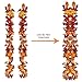 OCEANPAX 2 Pack 5.9 Feet Fall Garland Maple Leaf, Thanksgiving Decor for Home Wedding Fireplace Party Christmas