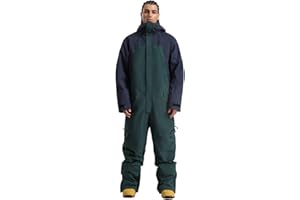 GSOU SNOW Men Ski Suit Snowboard Jacket One Piece Snowsuits Waterproof Pants Ski Jumpsuit Windproof Insulated Winter Sports