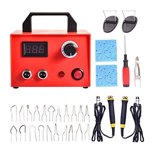 23 Tips Temperature Adjustable Wood Burning Machine Kit, Dual Pen 110V 100W Digital Pyrography