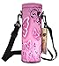 icolor 750ml Water Bottle Carrier Bag Holder w/Shoulder Strap,24oz Neoprene Wide Mouth Water Bottle Pouch Cover for Stainless Steel Glass Plastic Bottles Diameter 3.14