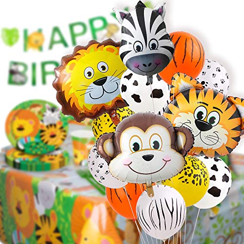 Zoo-Jungle Animals Party-Supplies Decorations Balloons