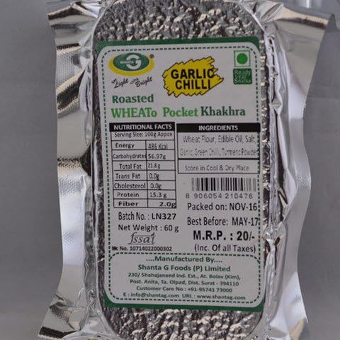 Garlic Chilli Pocket Khakhra