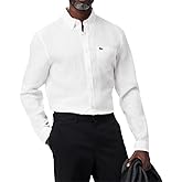 Lacoste Men's Contemporary Collections Regular Fit Linen Shirt