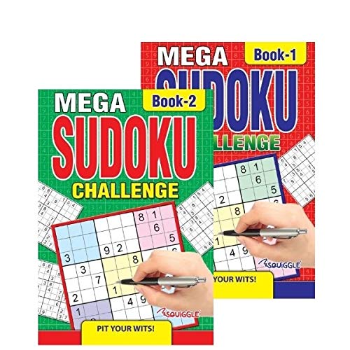 Martello P2861 Travel Size A5 Mega Sudoku Puzzle Books 1&2 - Set of 2